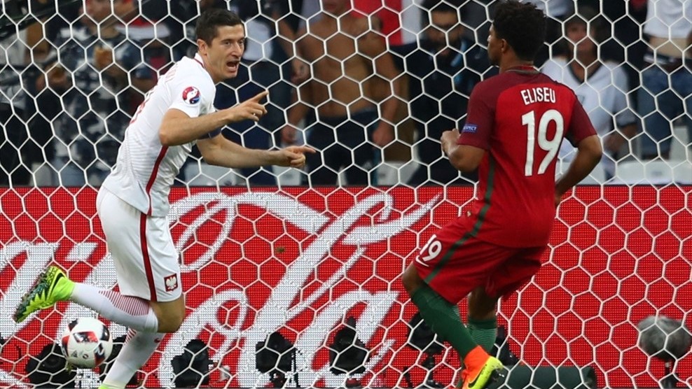 robert lewandowski gol euro 2016 polonia portugalia