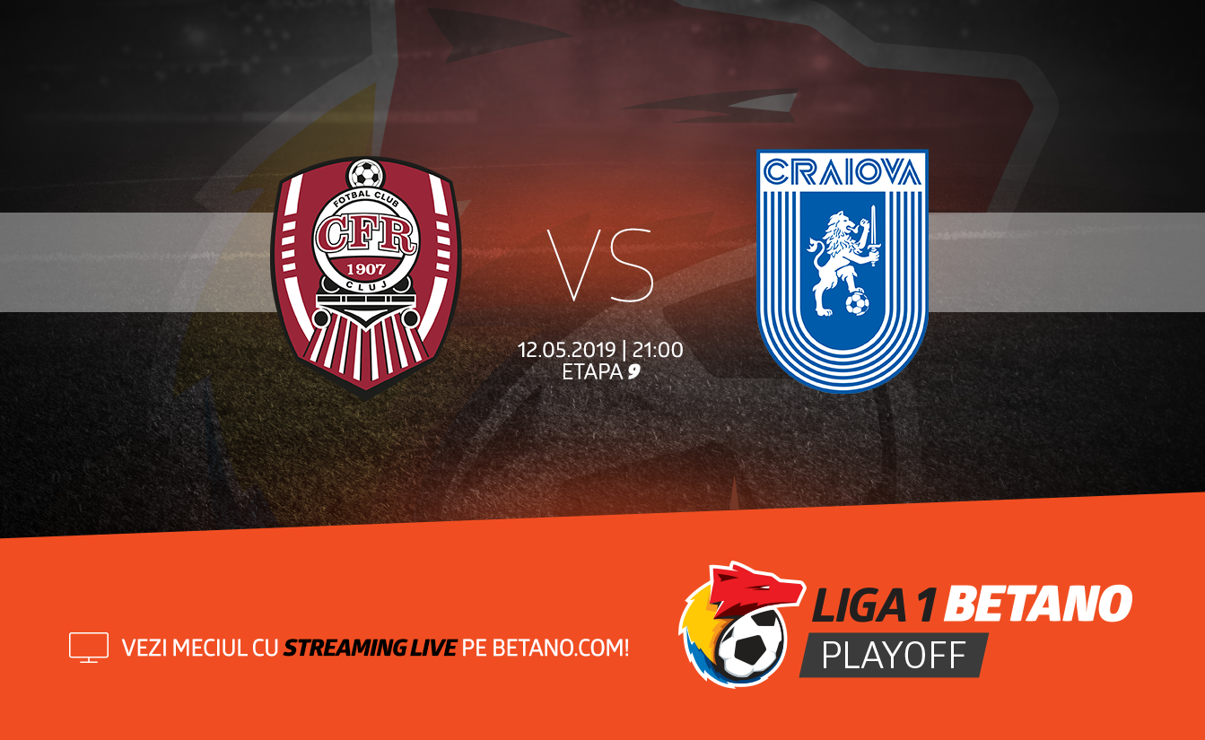 CFR Cluj - Universitatea Craiova (Liga 1 Betano, et. 9 play-off)