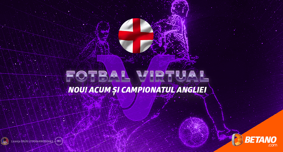 Meciuri virtuale din Premier League, noutate pe Betano