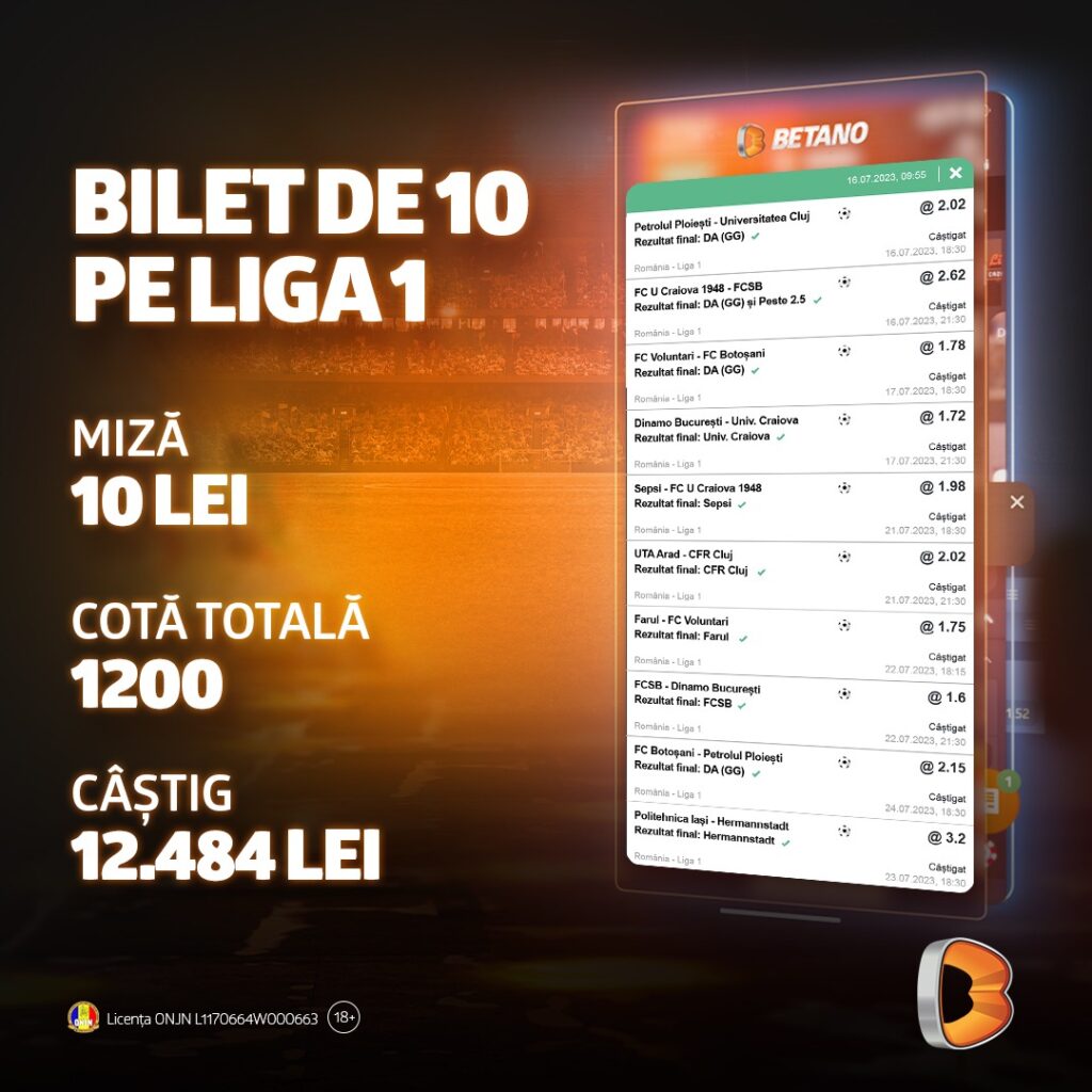 Bilet De 10 Pe Liga 1 Betano Blog Bilet De 10 Pe Liga 1 Betano Blog